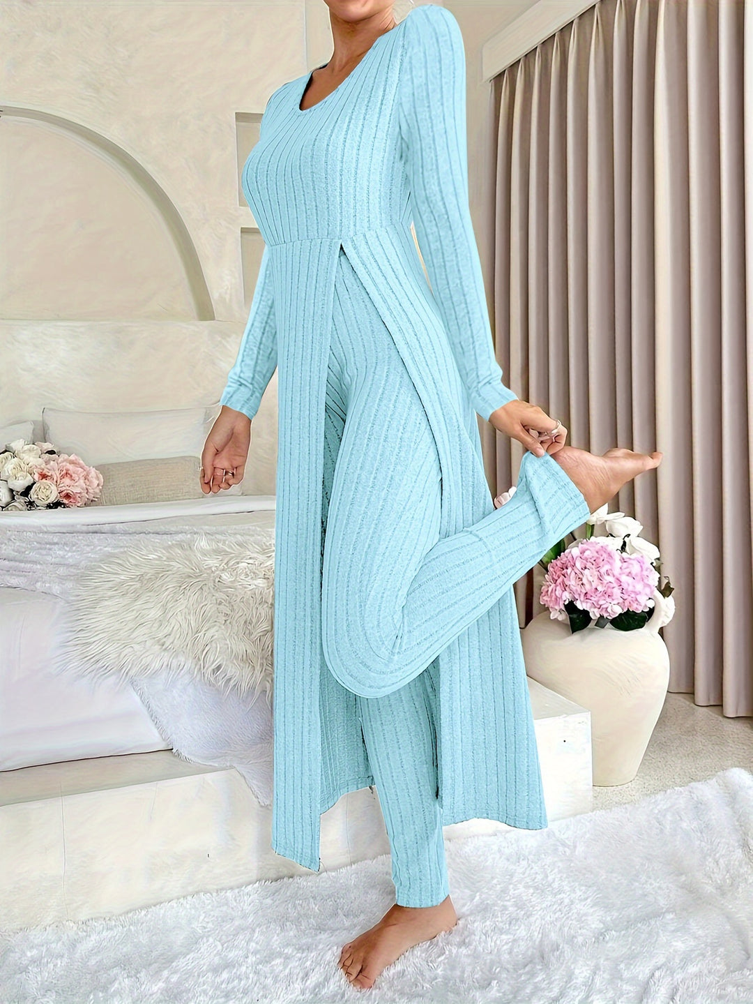 Amanda Soft Ribbed 2-Piece Set