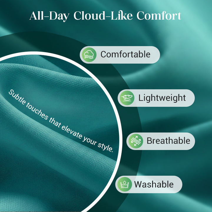 Women's 3/4 Sleeve Pleated Midi Dress with Belt