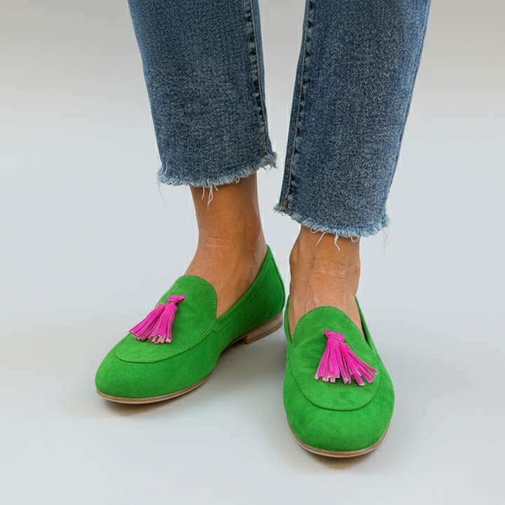 Mandy Tassel-Embellished Loafers