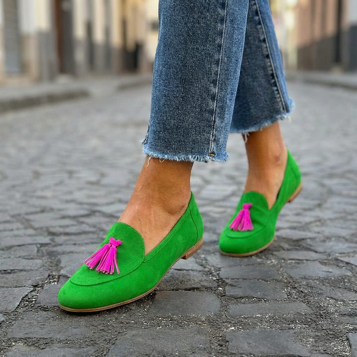 Mandy Tassel-Embellished Loafers