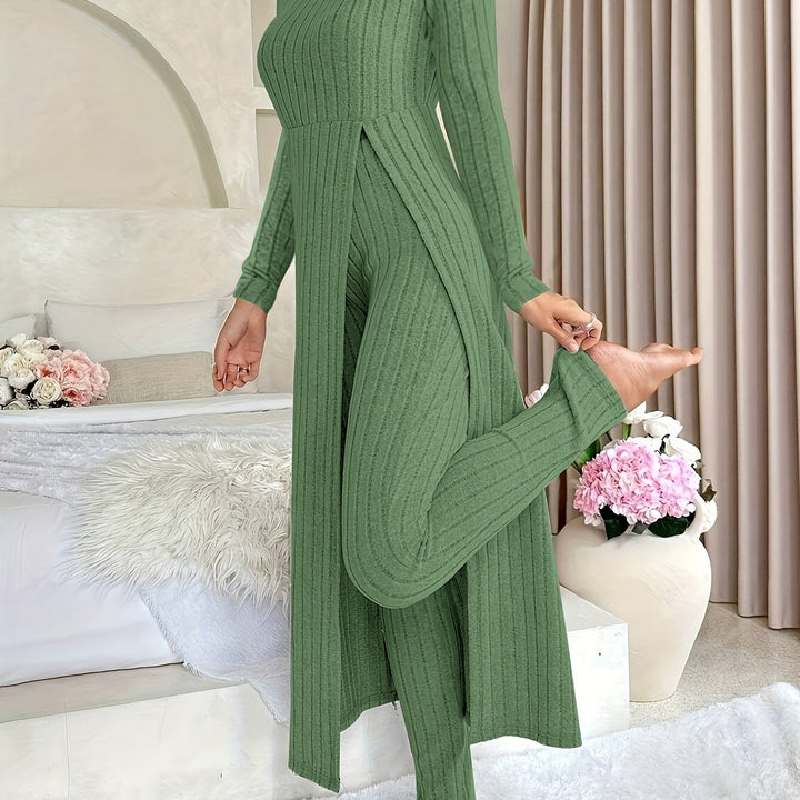 Amanda Soft Ribbed 2-Piece Set