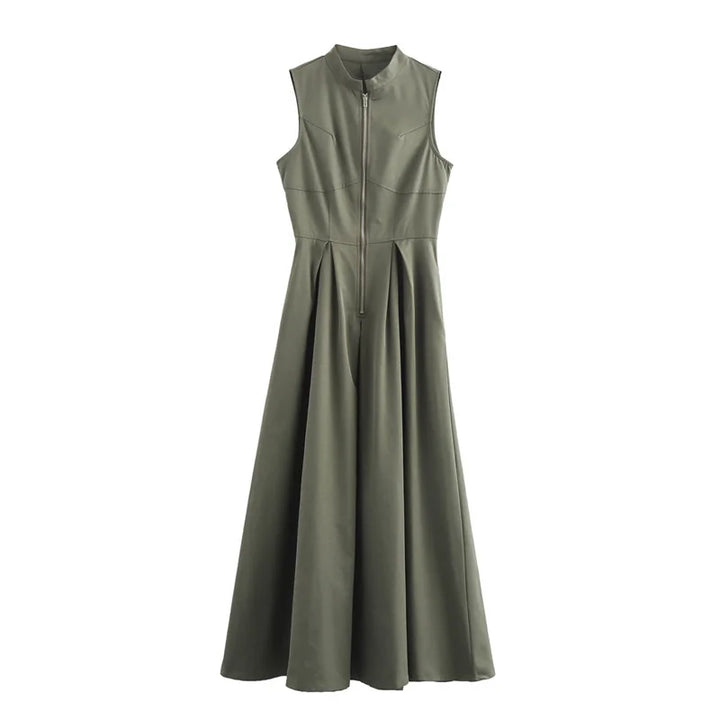 Jade Elegant Flow Maxi Dress